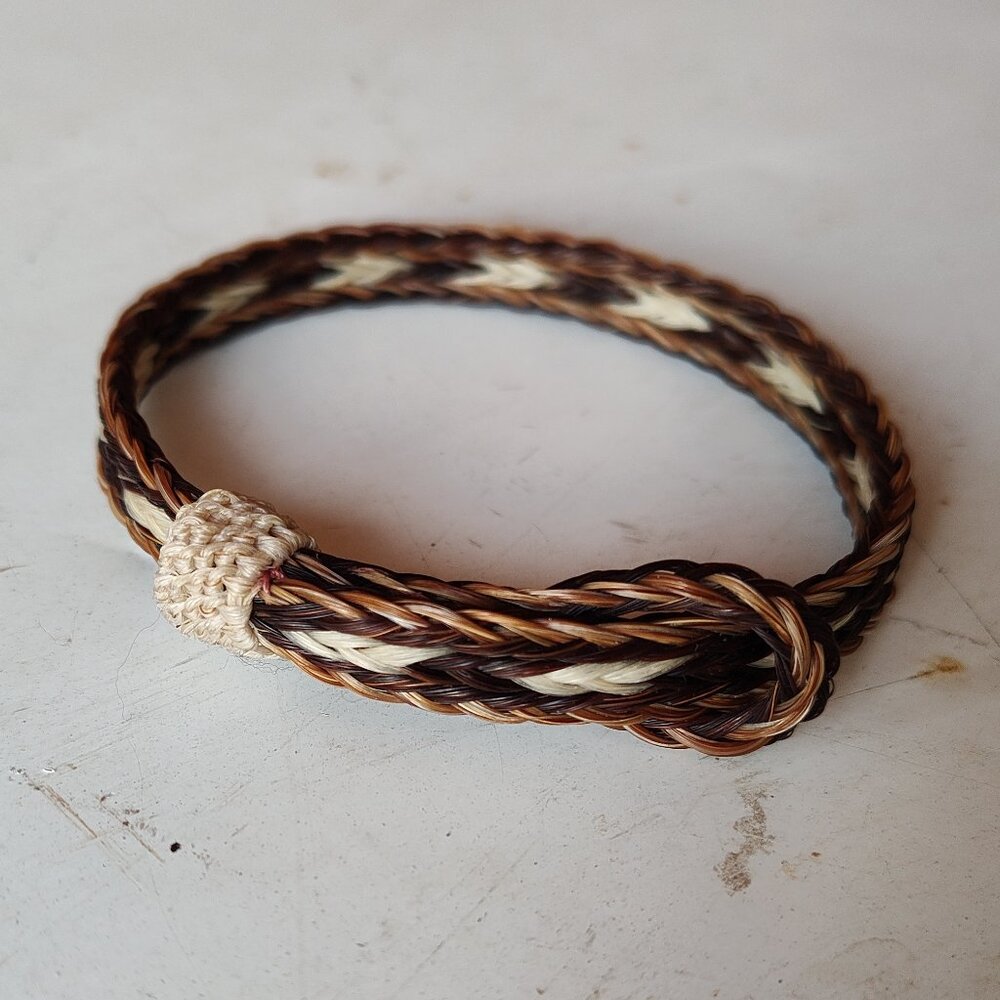 Genuine Horsehair slide bracelet